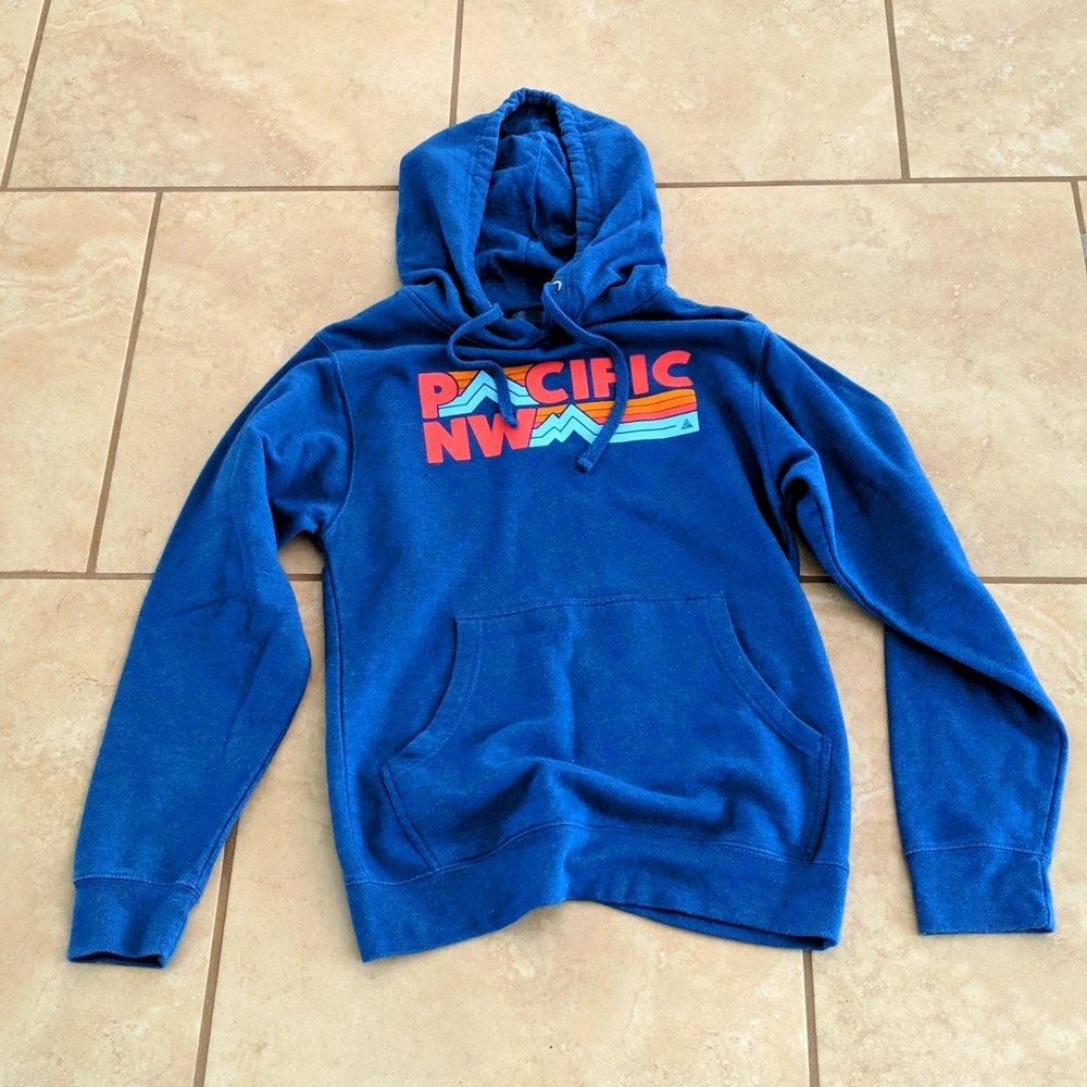Pacific Northwest Blue Hoodie Sweater XS